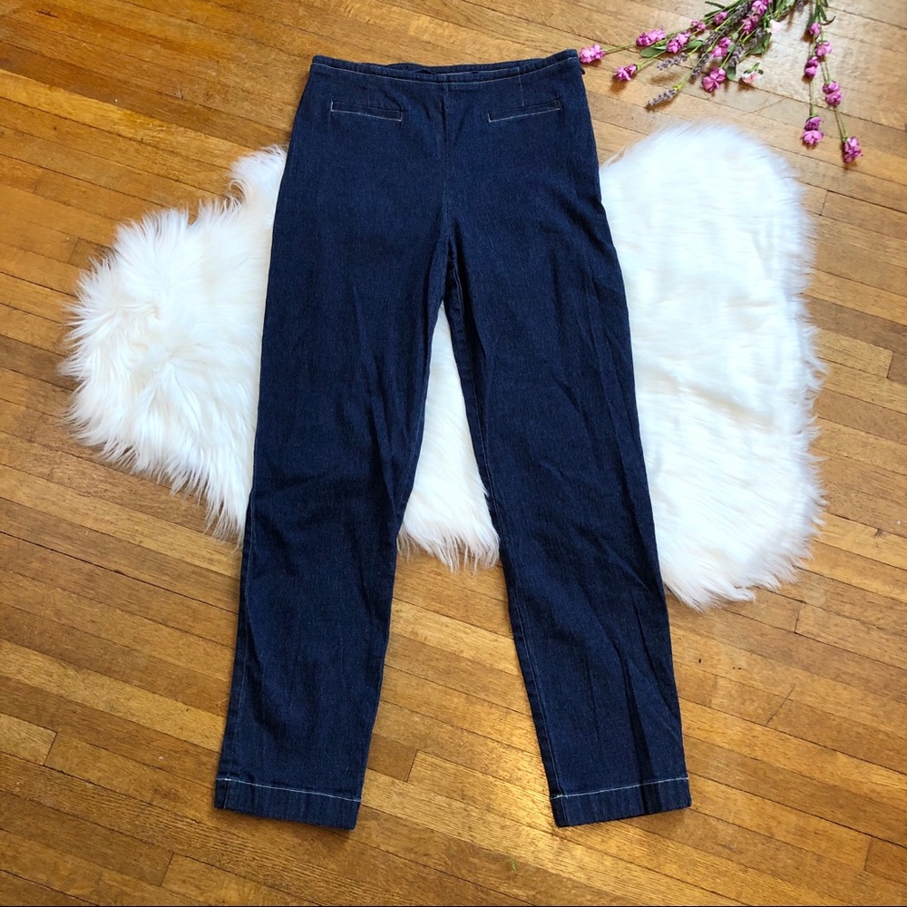 Vintage Ann Taylor High Waist Side Zip Jeans Size 8